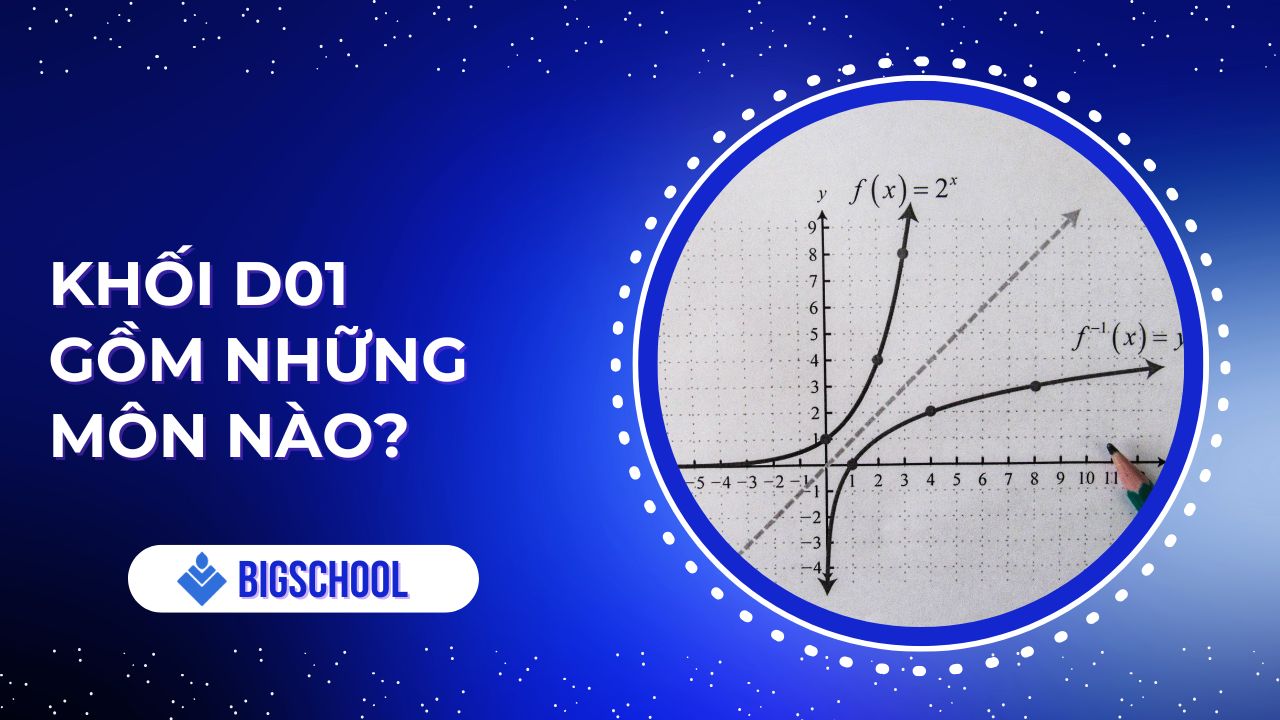 khối D01 gồm những môn nào