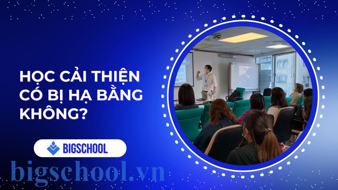 học cải thiện có bị hạ bằng không