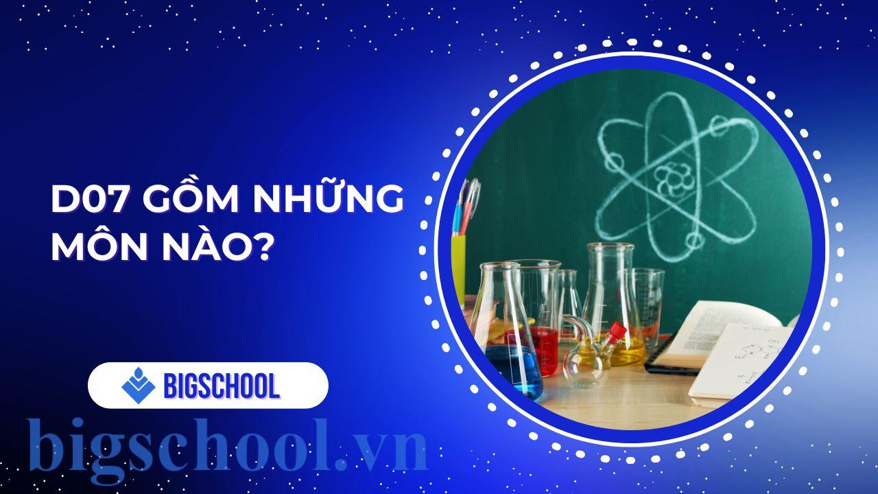 d07 gồm những môn nào