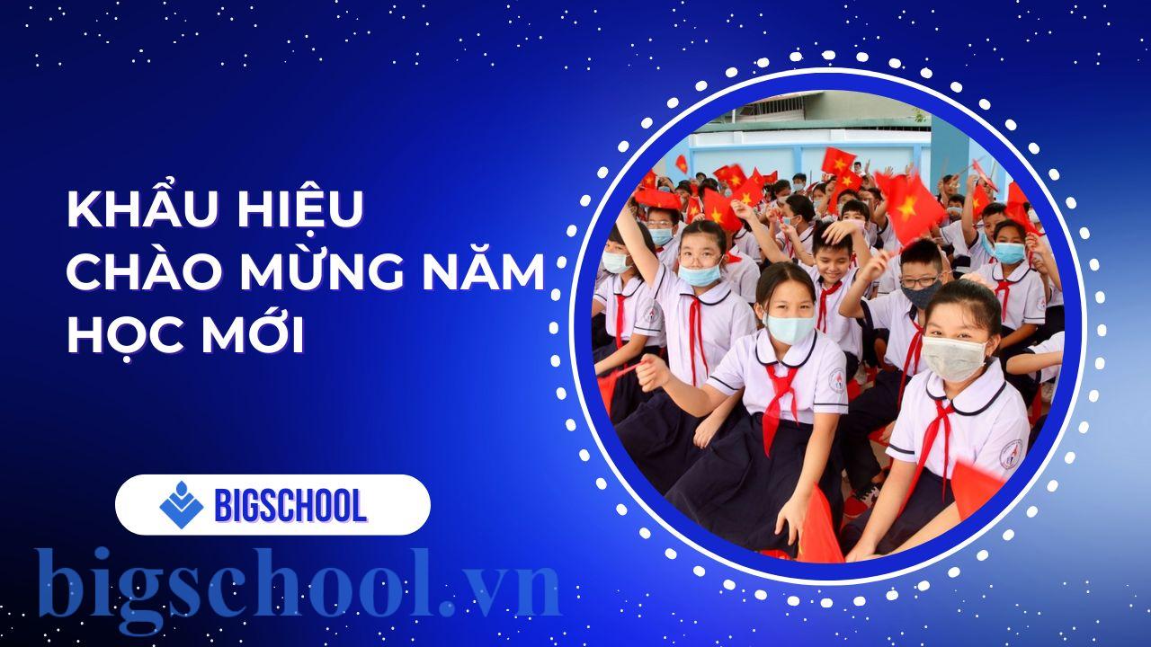 khẩu hiệu chào mừng năm học mới