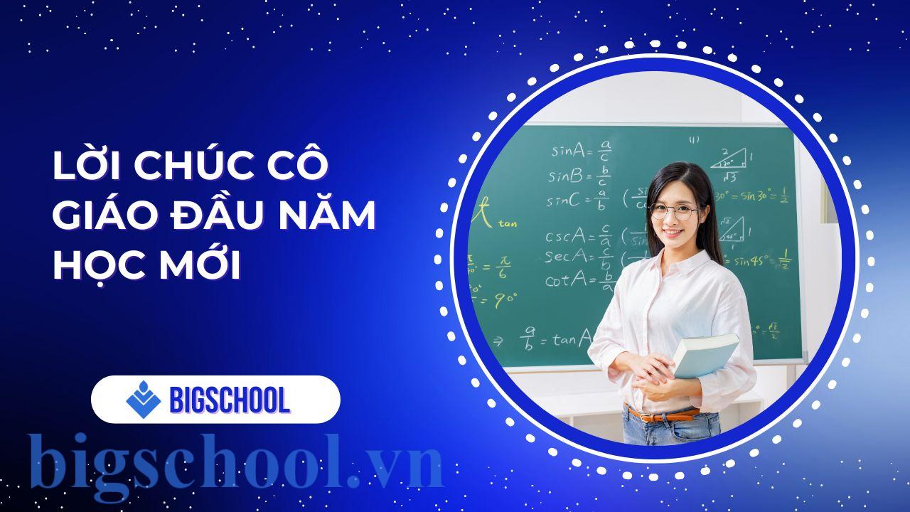 lời chúc cô giáo đầu năm học mới