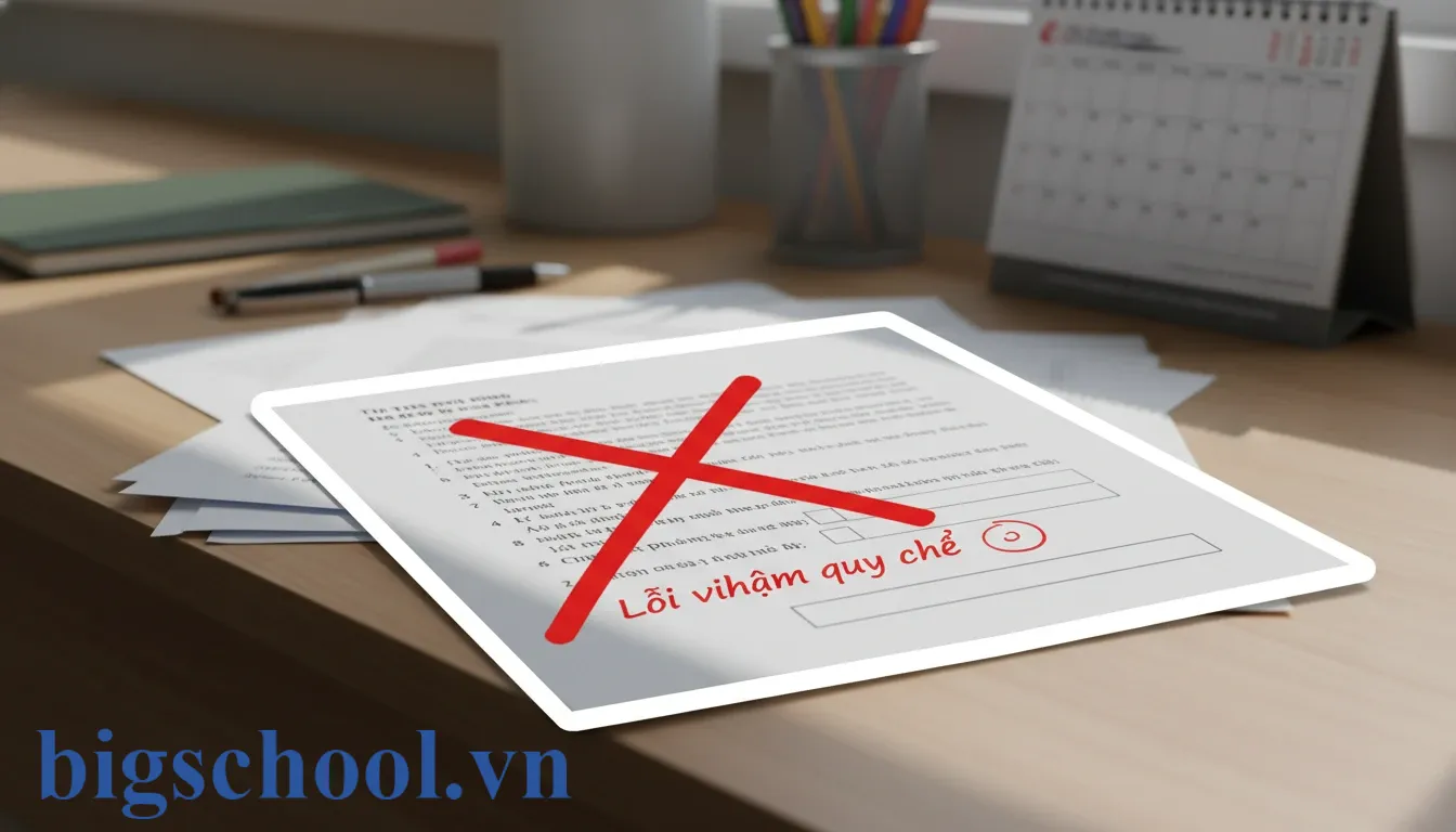 Ảnh đại diện Bị đánh dấu bài thi THPT trừ bao nhiêu điểm? Cảnh báo lỗi mất 50% điểm (2025)