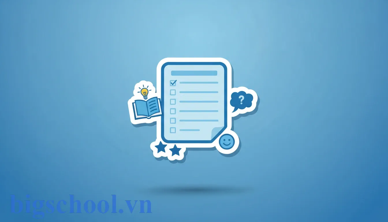 Ảnh đại diện Mẫu bản kiểm điểm cấp 1 lớp 5 chuẩn nhất 2025: Hướng dẫn viết chi tiết