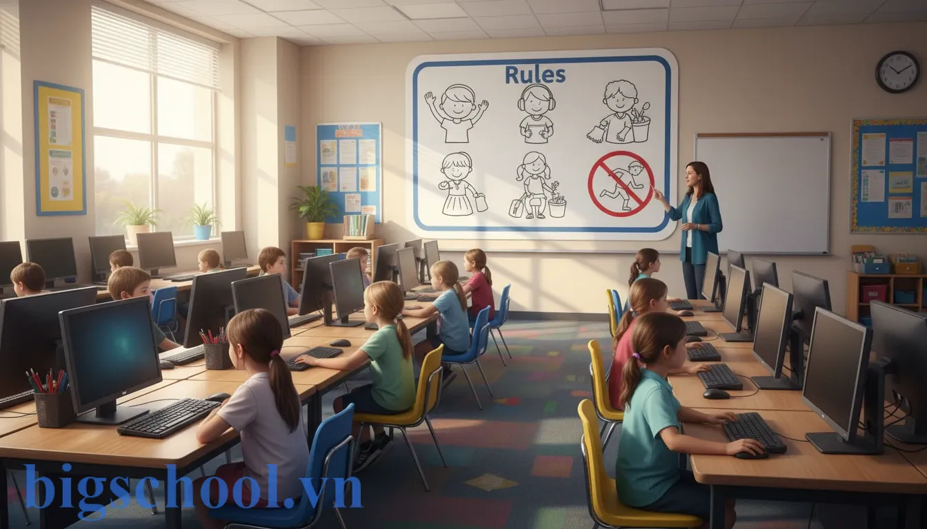 Ảnh đại diện Mẫu nội quy phòng tin học tiểu học chuẩn giúp quản lý lớp học hiệu quả