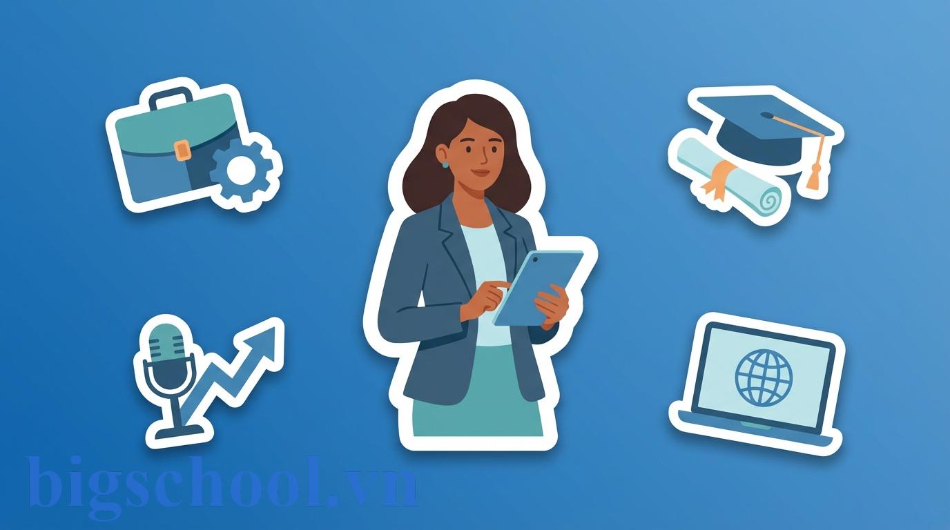 Ảnh đại diện Nữ không giỏi tiếng Anh: 7+ ngành nghề 'hot' tự tin bứt phá 2025