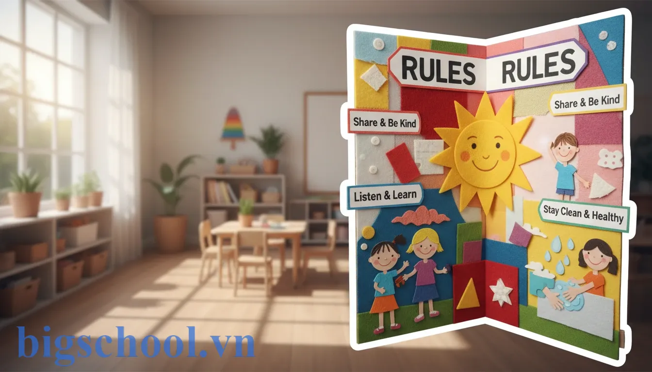 Ảnh đại diện Thiết kế góc nội quy lớp học mầm non sáng tạo 2026