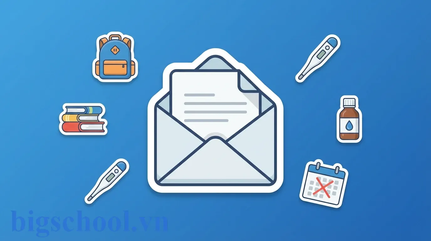 Ảnh đại diện Mẫu đơn xin phép nghỉ học do bệnh chuẩn nhất 2026: Hướng dẫn viết thuyết phục GVCN