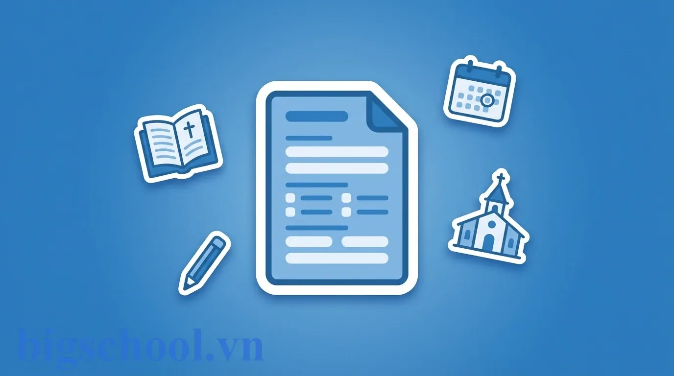 Ảnh đại diện Mẫu đơn xin phép nghỉ học giáo lý chuẩn: Hướng dẫn chi tiết 2026