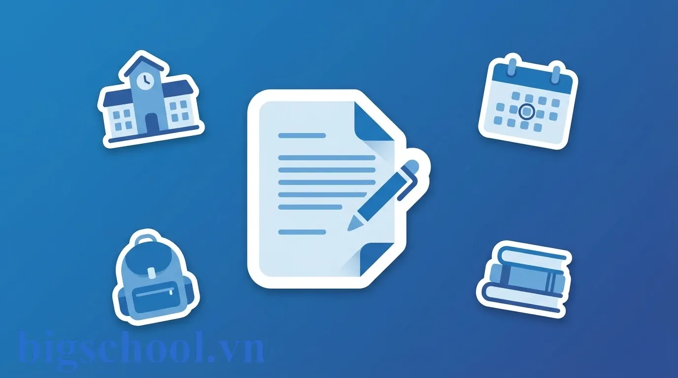 Ảnh đại diện Mẫu đơn xin phép nghỉ học phụ đạo chuẩn 2026: Cách viết lý do thuyết phục nhất