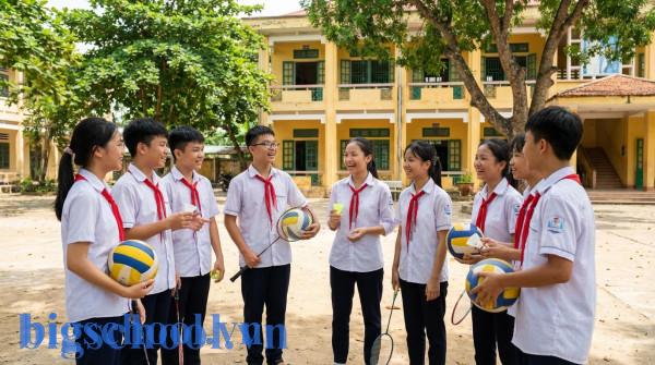 5 môn trên 8 có được học sinh giỏi không? Giải mã tiêu chí 2025. 3 Nhóm học sinh THCS tại Việt Nam rèn luyện đạo đức và tham gia hoạt động ngoại khóa.