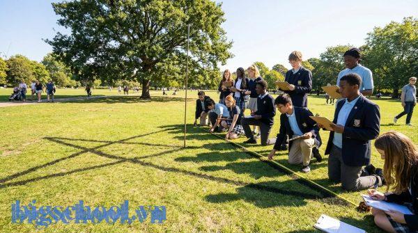 Ứng dụng thực tế của định lý Talet trong việc đo chiều cao vật thể thông qua bóng nắng.