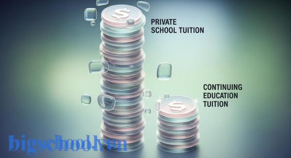 Biểu đồ so sánh chênh lệch học phí giữa trường tư và công lập