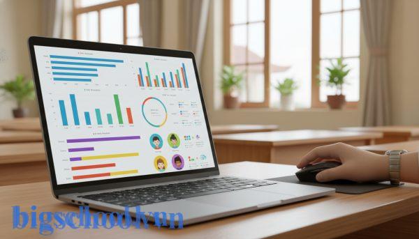 Giao diện báo cáo thống kê kết quả thi đua tự động của học sinh trên ứng dụng BeeClass.