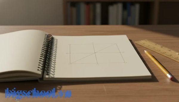 Minh họa hình thang có đường thẳng song song cắt hai cạnh bên tạo ra đoạn thẳng tỉ lệ