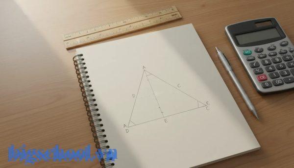 Sơ đồ định lý Talet thuận mô tả các đoạn thẳng tương ứng tỉ lệ trong tam giác ABC.