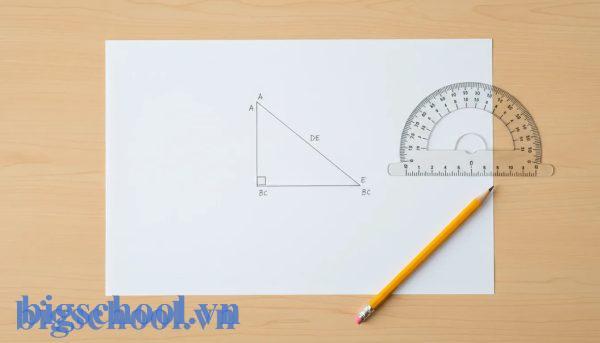 Sơ đồ định lý Talet thuận trong tam giác với đường thẳng song song cắt hai cạnh.