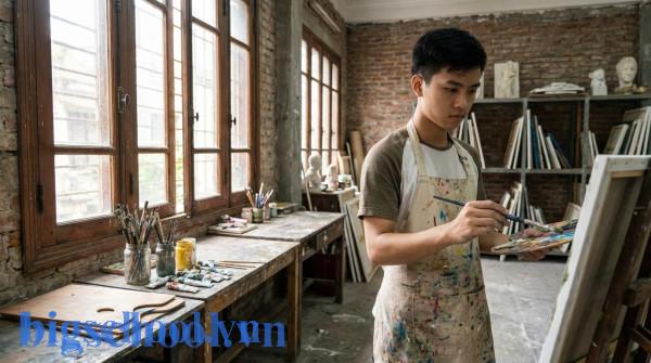 Không giỏi môn nào nên học ngành gì? Tìm lại năng lực thật 2025 2 Bạn trẻ Việt Nam đang tỉ mỉ học vẽ để tìm kiếm năng khiếu và đam mê cá nhân.