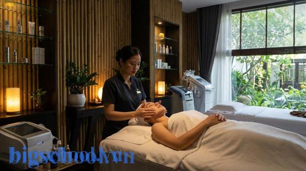 Không giỏi môn nào nên học ngành gì? Tìm lại năng lực thật 2025 5 Nhân viên spa người Việt đang thực hiện quy trình chăm sóc sắc đẹp chuyên nghiệp cho khách hàng.