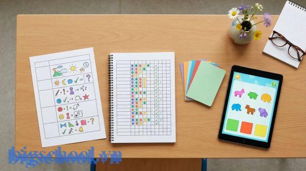 Hồ sơ giáo án và danh sách bàn giao công việc chi tiết của giáo viên mầm non.