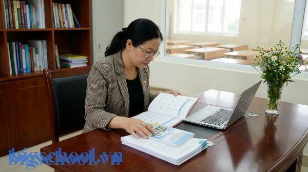 Giáo viên tra cứu quy định về thời gian nghỉ ốm tối đa được hưởng bảo hiểm xã hội.