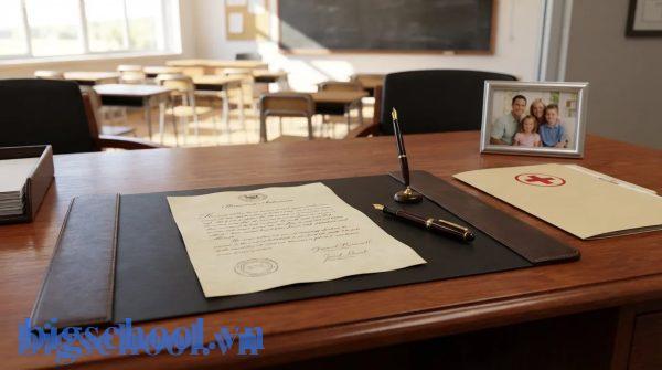 Mẫu đơn xin nghỉ phép hè của giáo viên chuyên nghiệp kèm theo hồ sơ minh chứng lý do nghỉ.