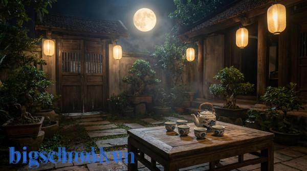 Hình ảnh minh họa nguyên tắc dùng Tr cho Trăng và Ch cho Chén trong tiếng Việt.