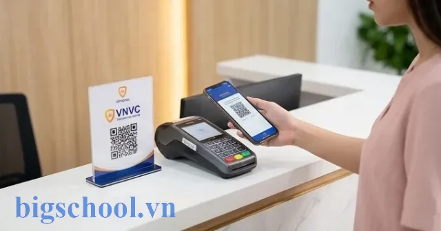 Khách hàng thanh toán linh hoạt theo bảng giá tiêm chủng VNVC tại quầy