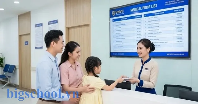 Bảng giá tiêm chủng VNVC chi tiết và đầy đủ 12 Bảng giá tiêm chủng VNVC được niêm yết công khai rõ ràng tại trung tâm hiện đại