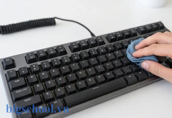 Quy trình vệ sinh và bảo trì thiết bị vào ra bằng dụng cụ chuyên dụng