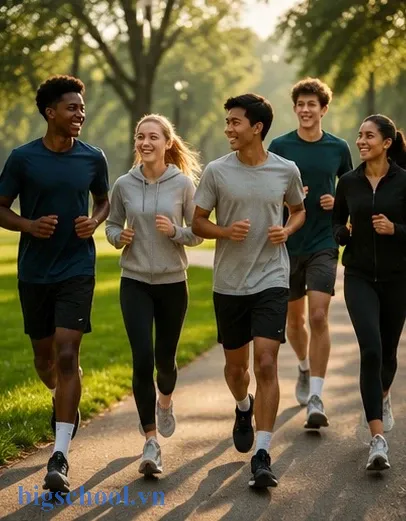 Bí quyết sống khỏe cho tuổi teen Global Success Unit 3 21 Học sinh năng động thực hiện bí quyết sống khỏe cho tuổi teen giúp phát triển thể chất toàn diện