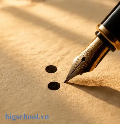 Cách sử dụng dấu hai chấm hiệu quả trong soạn thảo văn bản 9 Minh họa ký hiệu dấu hai chấm trên trang giấy giúp sử dụng dấu hai chấm hiệu quả