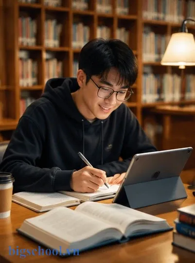 Học sinh rạng rỡ ôn bài sau khi chọn ngày cắt tóc đẹp để minh mẫn