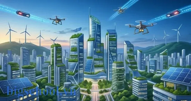 Hình ảnh đô thị thông minh hiện đại trong nội dung Unit 3 SBT Tiếng Anh 11