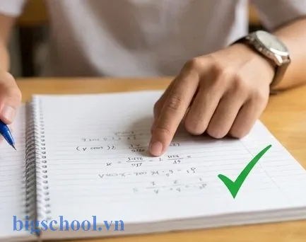 Kiểm tra lại kết quả bài tập toán 10 để tránh các sai sót thường gặp