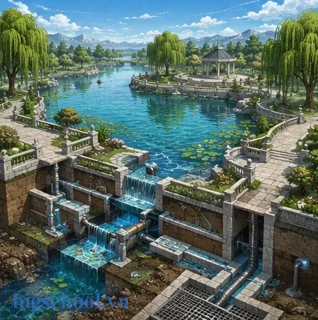 Hệ thống thoát nước và không gian sống xanh trong The Greatest Estate Designer