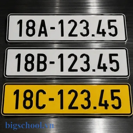 Các loại biển số xe ô tô 18A 18B 18C tại Nam Định