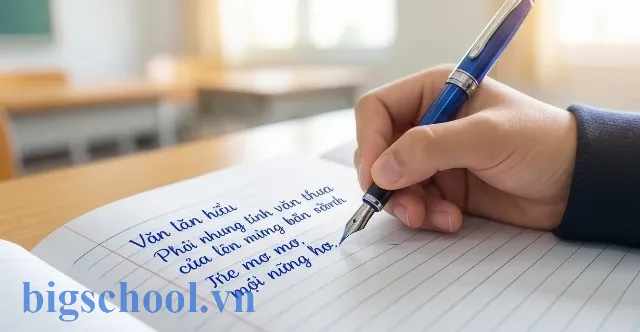 Học sinh rèn luyện kỹ năng viết đoạn văn cảm nhận trong đề kiểm tra cuối học kì 1 môn Ngữ văn 6