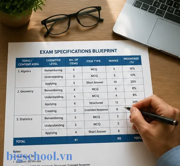 Giải pháp tối ưu ma trận đề trong kiểm tra đánh giá 20 Ma trận đề kiểm tra đánh giá giúp giáo viên thiết kế bài thi khách quan khoa học
