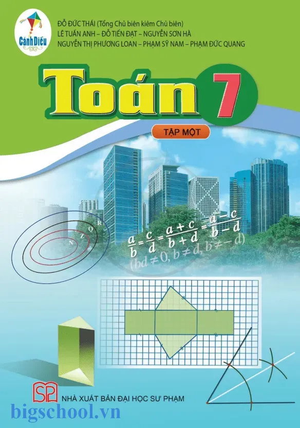 Khám phá kiến thức trong sách giáo khoa Toán 7 tập 1 Cánh Diều 15 Sách giáo khoa Toán lớp 7 bộ Cánh Diều tập 1 chính thức