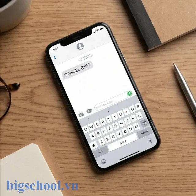 Hướng dẫn soạn tin nhắn SMS theo cú pháp để dừng dịch vụ tại Vietcombank