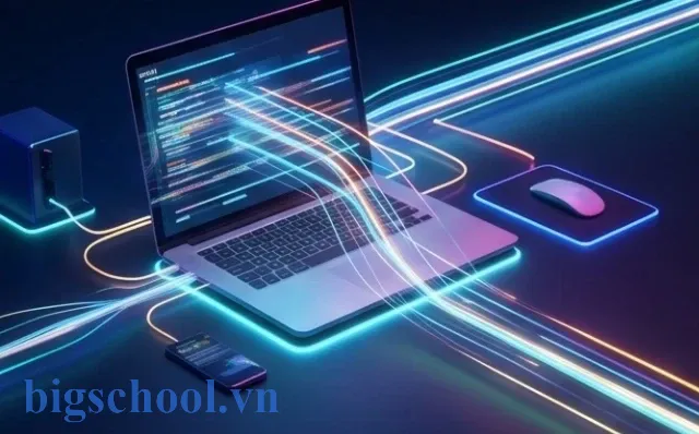 Minh họa tốc độ truyền tải dữ liệu cực nhanh của các thiết bị vào ra hiện đại