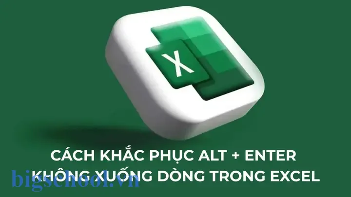 Alt + Enter Không Xuống Dòng Trong Excel: Nguyên Nhân, Giải Pháp Và Các Mẹo Thông Minh 3 Alt Enter Không Xuống Dòng Trong Excel