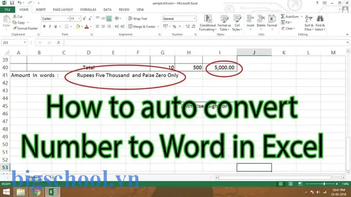 Amount In Words In Excel: Cách Chuyển Số Sang Từ Trong Excel 7 Amount In Words In Excel