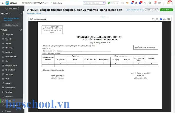 Bảng Kê Mua Hàng Excel: Hướng Dẫn Từ A Đến Z Để Quản Lý Chi Phí Hiệu Quả 5 Bảng Kê Mua Hàng Excel