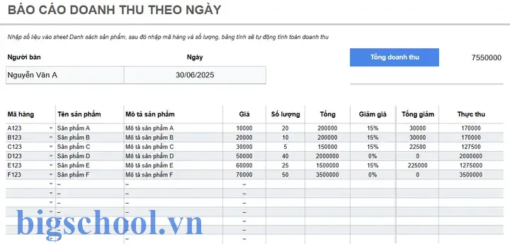 Báo Cáo Bán Hàng Excel: Hướng Dẫn Chi Tiết Từ Cơ Bản Đến Nâng Cao 9 Báo Cáo Bán Hàng Excel