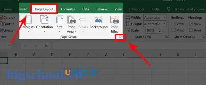 Bỏ Đánh Dấu Trang Trong Excel