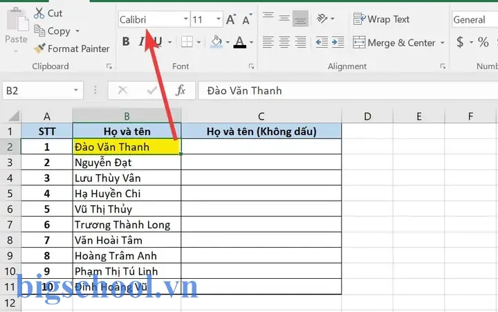 Bỏ Dấu Tiếng Việt Trong Excel