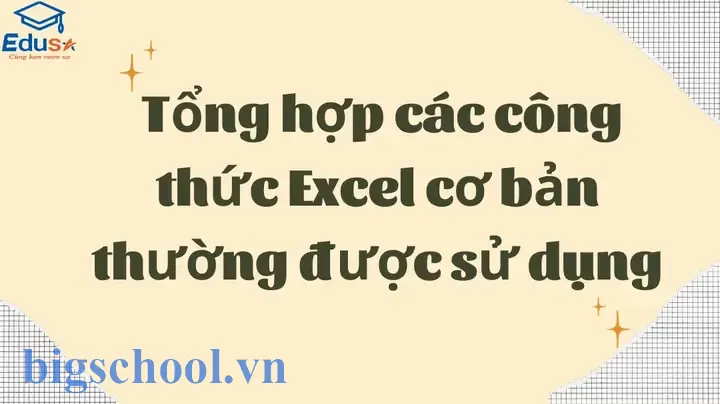 Các Công Thức Excel Cơ Bản