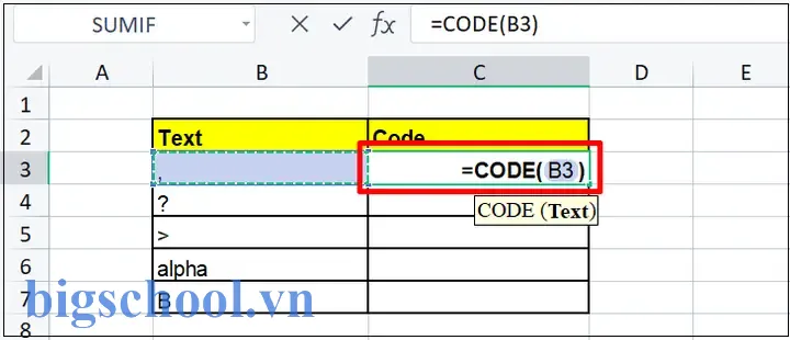 Các Mã Lệnh Trong Excel