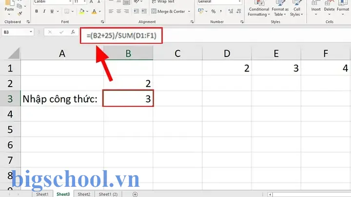 Các Toán Tử Trong Excel